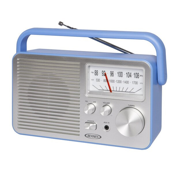 Portable AM/FM Radio-Blue