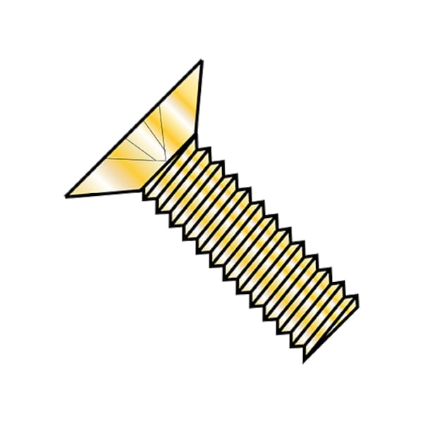 #4-40 x 3/8 in Phillips Flat Machine Screw, Cadmium Steel, 5000 PK