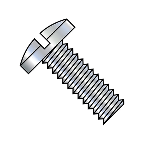 #4-40 x 3/16 in Slotted Binding Machine Screw, Zinc Plated Steel, 10000 PK