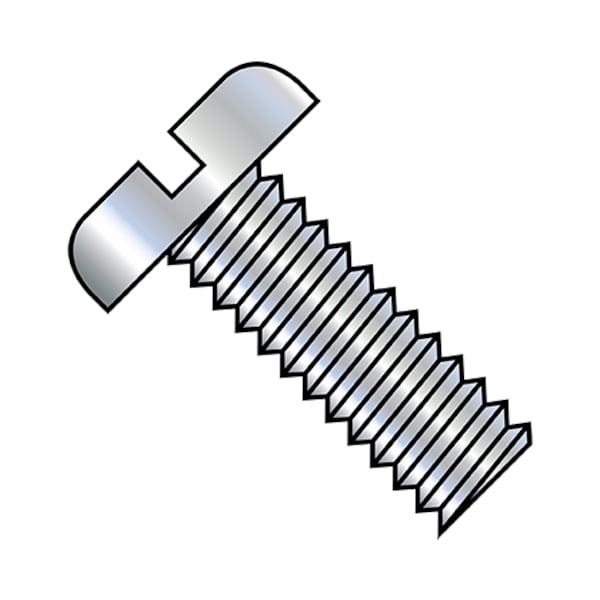 #4-40 x 1-3/8 in Slotted Pan Machine Screw, Zinc Plated Steel, 7000 PK