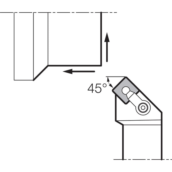 Turning Toolholder, MSSNR 164D