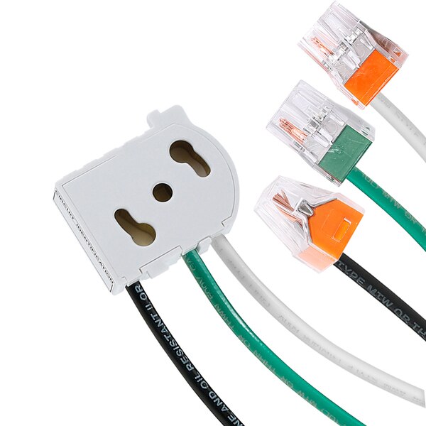 Recep Wiring Mod, 125Vac, 6In, Stranded