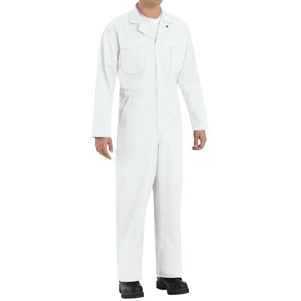 Coverall, Chest 38In., White