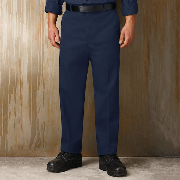 Industrial Work Pants, Navy, Size 46x32 In