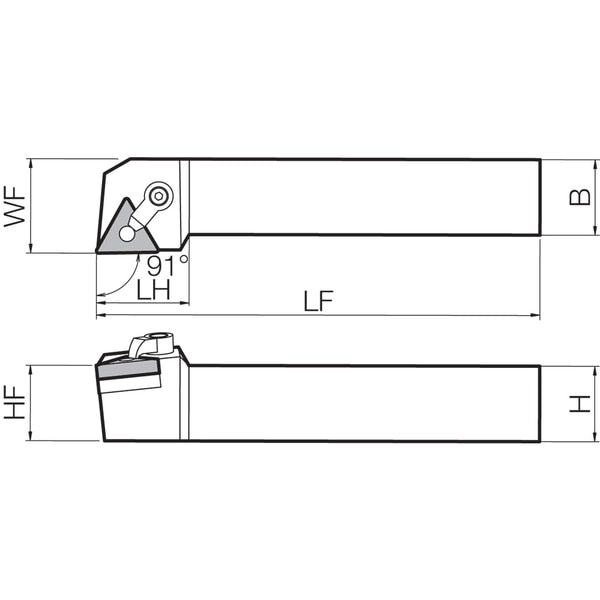 Turning Toolholder, MTGNR 164D