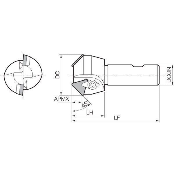 MTP 4515075W Standard Length Shank