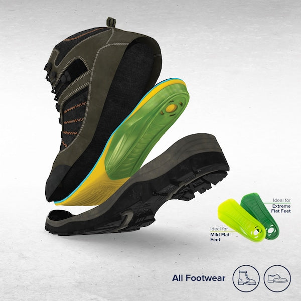 Insole, M 8to9/W 10to11, Yllw/Gr/Blk, PR