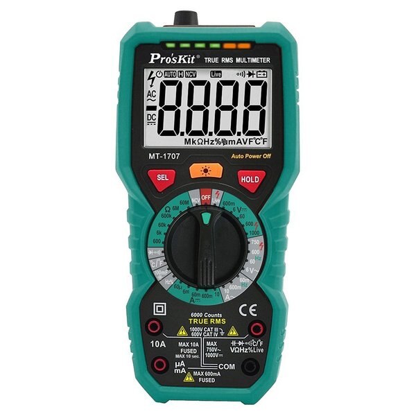 True, RMS Multimeter 3 5/6