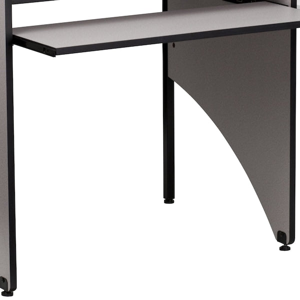 Starter Study Carrel, Nebule Grey