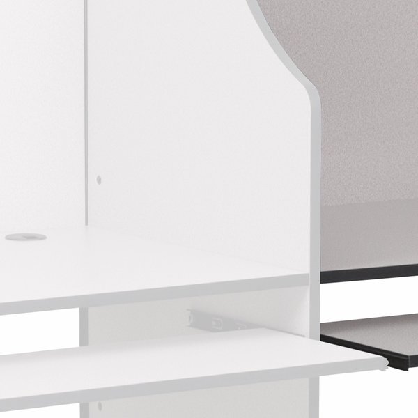 Add-On Study Carrel, Nebule Grey
