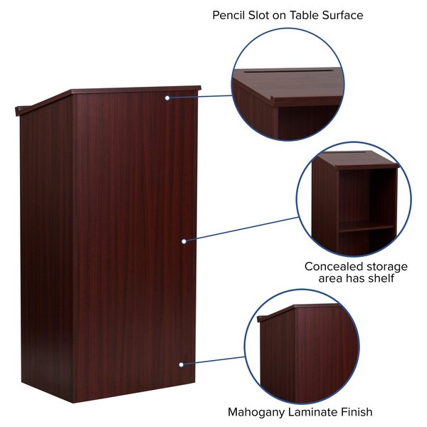 Lectern, Mahogany, Floor Type