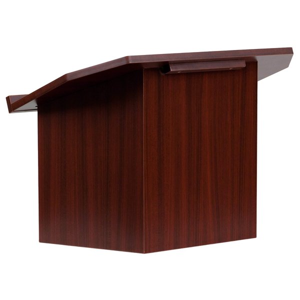 Foldable Tabletop Lectern, Mahogany, 27