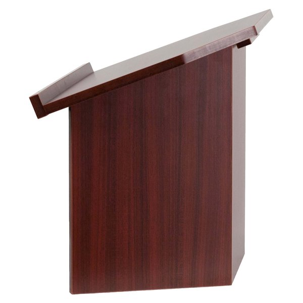 Foldable Tabletop Lectern, Mahogany, 27