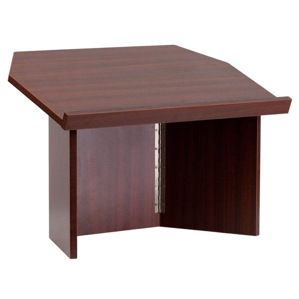 Foldable Tabletop Lectern, Mahogany, 27