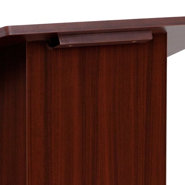 Foldable Tabletop Lectern, Mahogany, 27