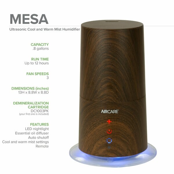 Portable Humidifier, 750 sq. ft., Walnut