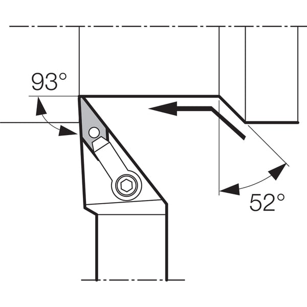 Turning Toolholder, MVJNR 163C