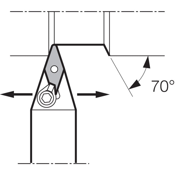 Turning Toolholder, MVVNN 2020K16