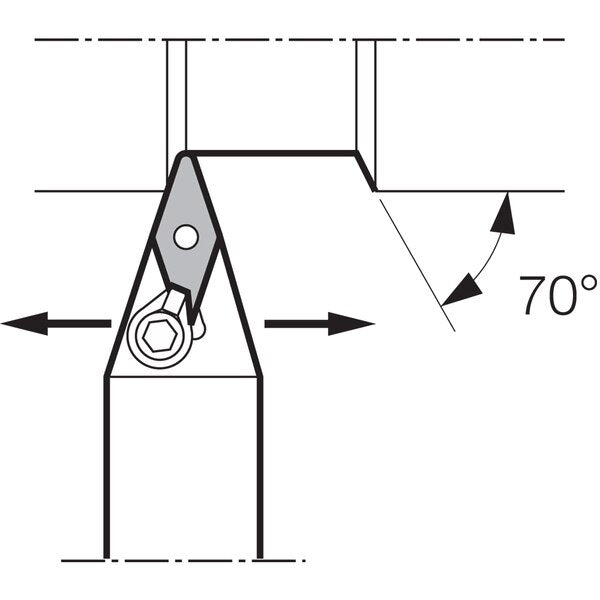 Turning Toolholder, MVVNN 123B