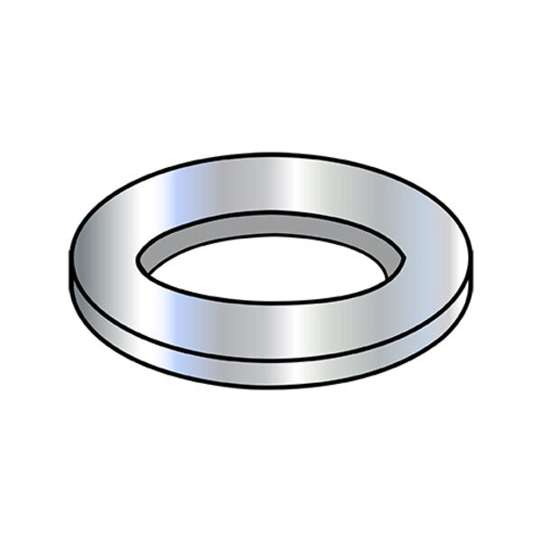 Flat Washer, , Steel Zinc Plated Finish, 10000 PK