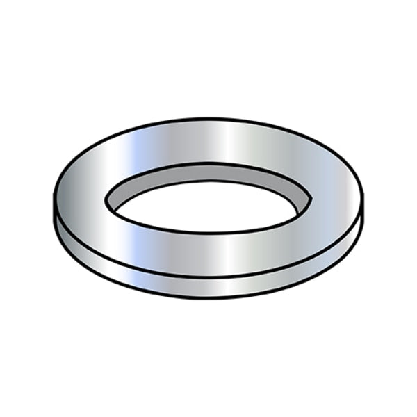 Flat Washer, , Steel Zinc Plated Finish, 10000 PK