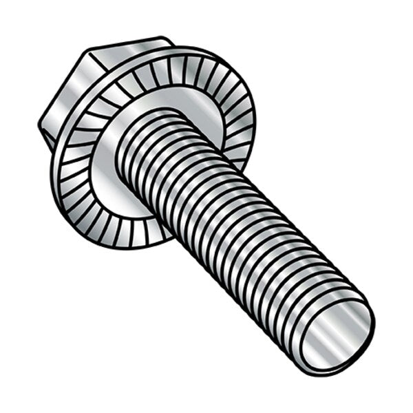 3/8-16X2 SERRTED HWH FLANG FT 18-8 STAINLESS STEEL
