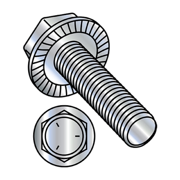 1/4-20X1 1/4 SERRATE HEX FLANGE FT GR5 ZINC