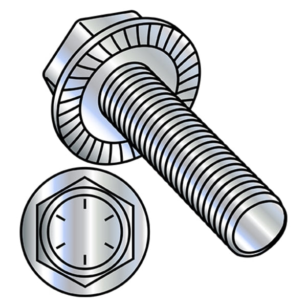 5/16-18X1 SERRATE HEX FLANGE FT GR8 ZINC