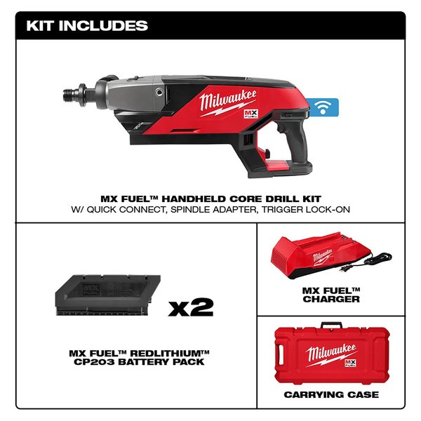 MX FUEL 6 in. Handheld Core Drill Kit