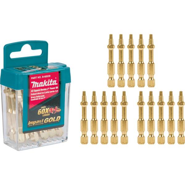 Impact Gold(R) #2 Square Recess 2â³ Power Bit