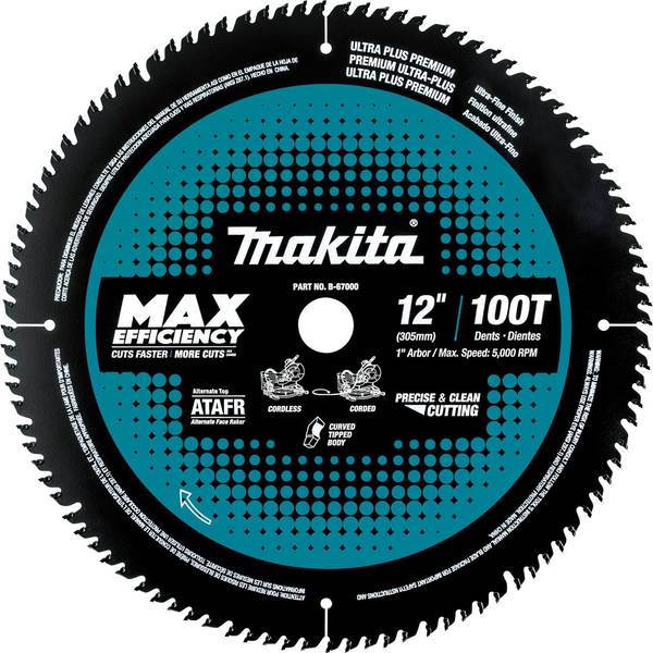 Carbide-Tipped Max Efficiency Miter Saw Blade 100T 12