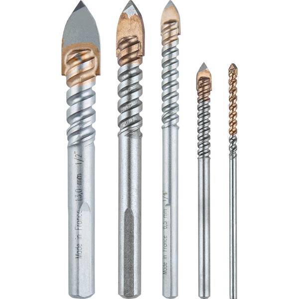 5 Pc. Assorted Glass & Tile Bit Set