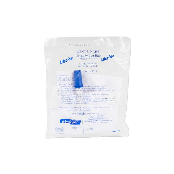 Urinary Leg Drainage Bag, Clear, M, PK50
