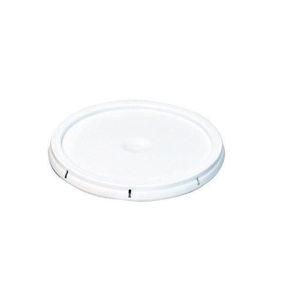 Plastic Pail Lid, Tear Tab, 2 Gallon, Wh