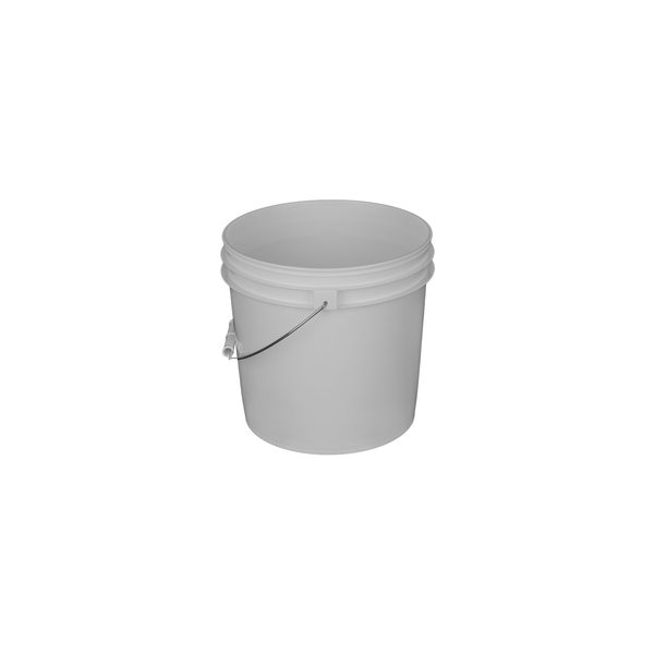 Plastic Pail, White, 2 Gallon
