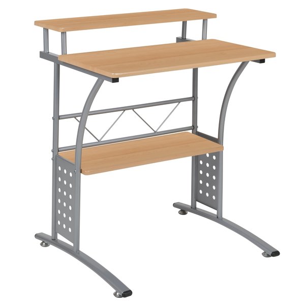 Clifton Maple Computer Desk with Top and