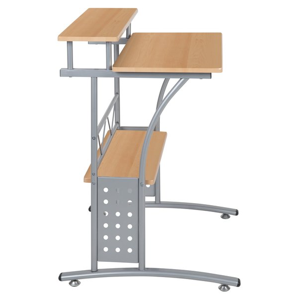Clifton Maple Computer Desk with Top and
