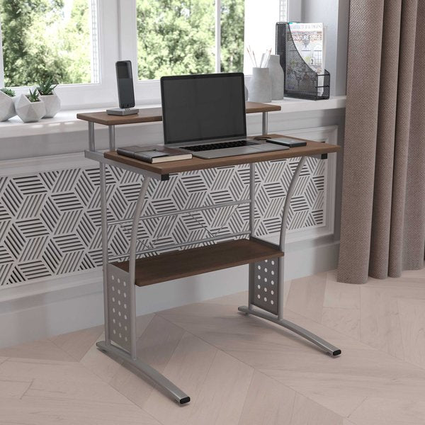 Clifton Rustic Walnut Computer Desk with