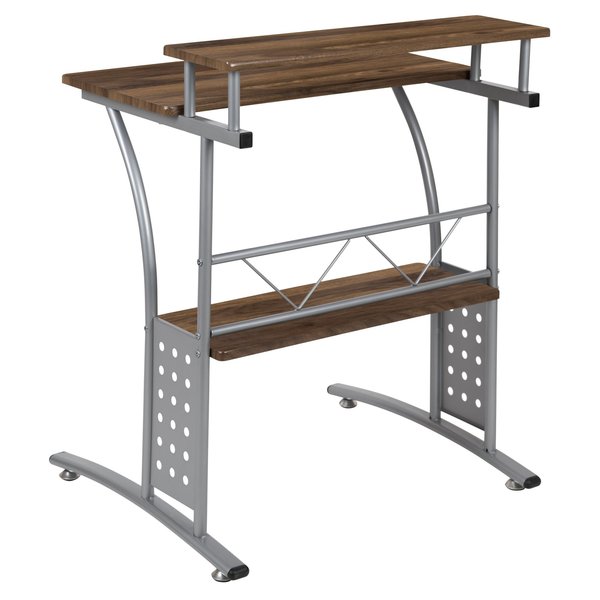 Clifton Rustic Walnut Computer Desk with