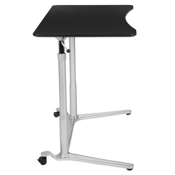 Black Sit-Stand Computer Desk