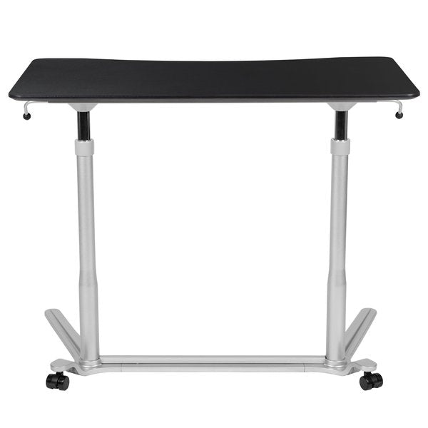 Black Sit-Stand Computer Desk
