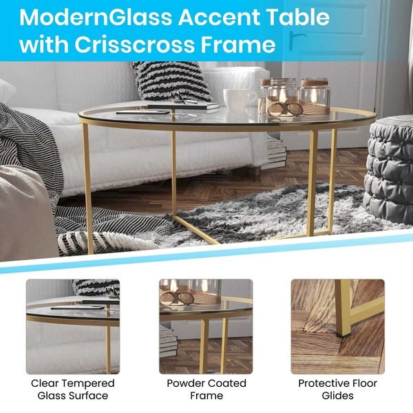 Round Coffee Table, 35.5