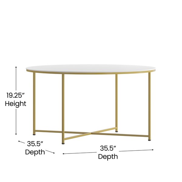 Round Coffee Table, 35.5