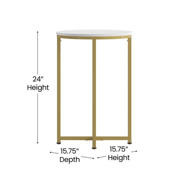Round End Table, 15.75