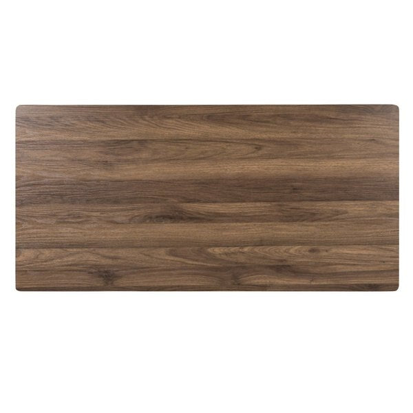 Walnut 3 Drawer Pedestal Desk