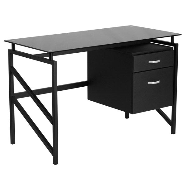 Glass Desk, 22-1/2