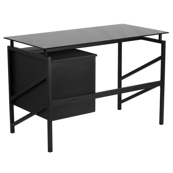 Glass Desk, 22-1/2