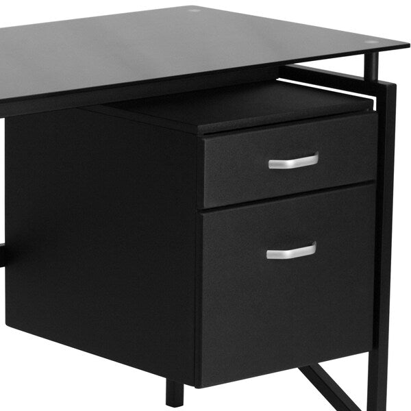 Glass Desk, 22-1/2