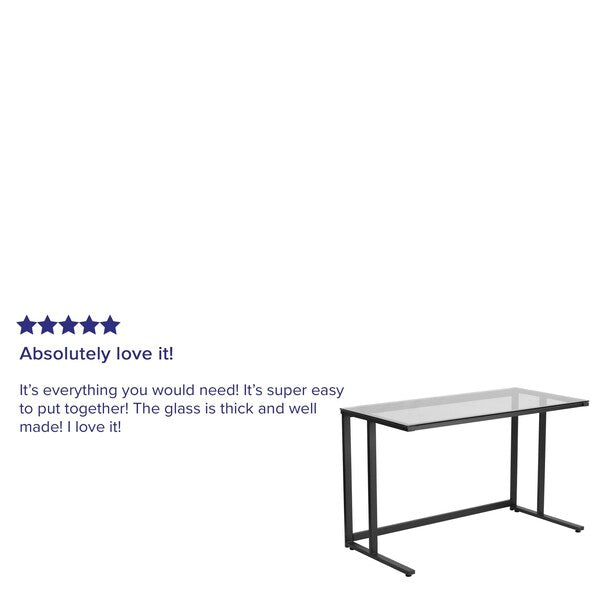 Glass Desk, 23-1/2
