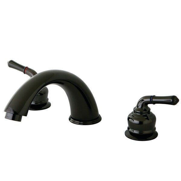 Roman Tub Faucet, Black Stainless Steel, Deck Mount